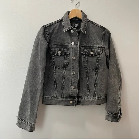 Cheap monday store black denim jacket